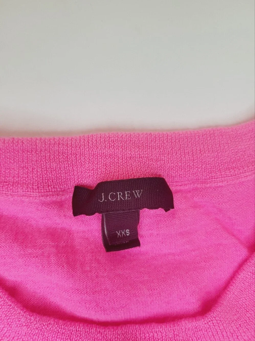 J.Crew 100% Merino Wool Tippi Sweater Pink Women's XXS 3/4 Sleeves Barbie Casual